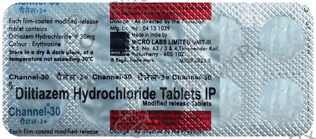 Channel 30mg Tablet MR 10s