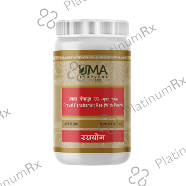 Uma Ayurveda Praval Panchamrit Ras With Pearl Tablet 1000 tablets
