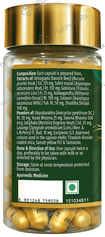 Zandu 500mg Shilajit Gold Plus Capsule 60s