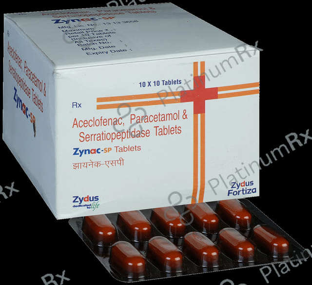 Zynac SP 100mg/325mg/15mg Tablet