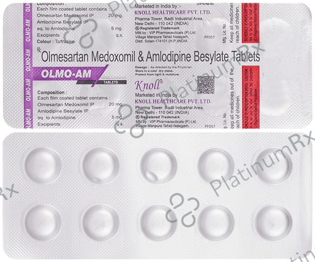Olmo AM 20mg/5mg Tablet 10s