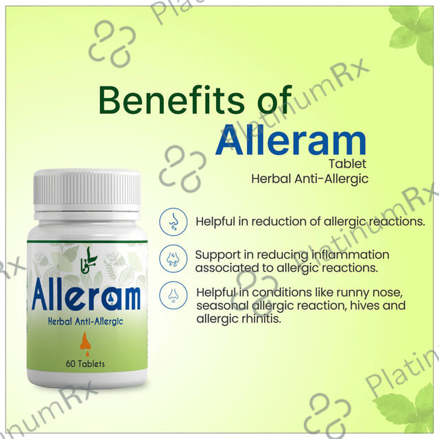 BVG Life Sciences Alleram Herbal Anti-Allergic Tablet 60 tablets