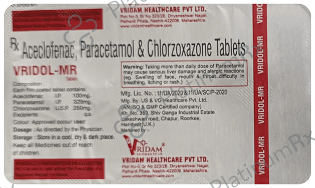 Vridol MR Tablet 10s