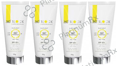 360 Block Sunscreen SPF 50+ Gel (50gm Each) 4 Tube