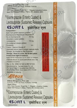 Esofit L 75mg/40mg Capsule SR