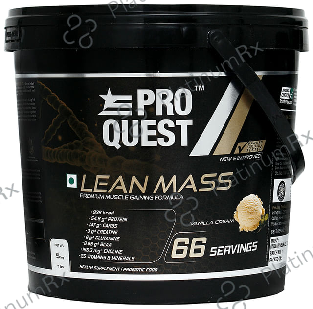 Pro Quest Lean Mass Powder Vanilla Cream 5 kg