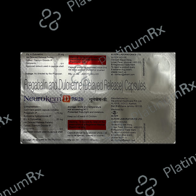 Neurokem D 75mg/20mg Capsule