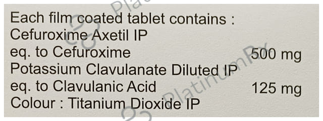 Fringecef CV 500/125mg Tablet 10s