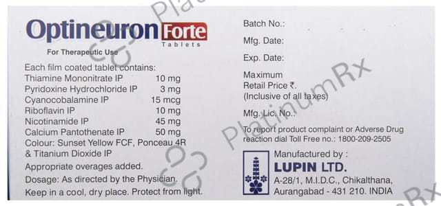 Optineuron Forte Tablet 10s