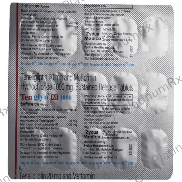 Tenglyn M 1000/20mg Tablet SR 15s