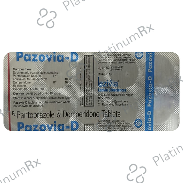 Pazovia-D 10mg/40mg Tablet