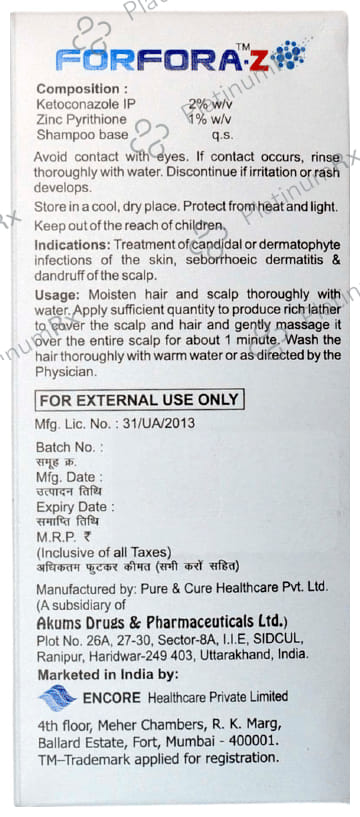 Forfora Z Shampoo 75ml