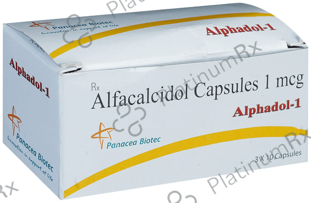 Alphadol 1mcg Soft Gelatin Capsule 10s