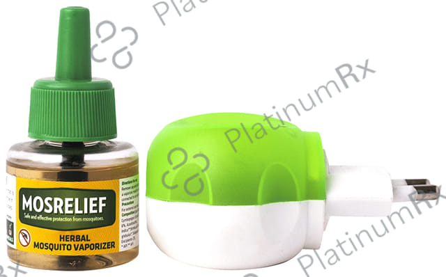 Herbal Strategi Mosrelief Herbal Mosquito Vaporizer Machine with Refill 40ml