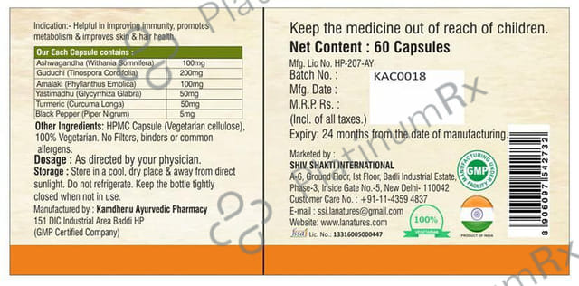 La Nature's Immunity Booster 500mg Capsule