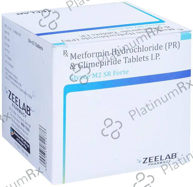 Glyzee M2/1000mg Forte Tablet SR 15s