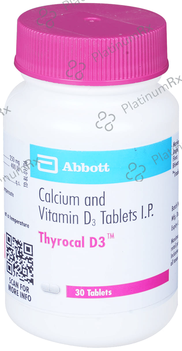 Thyrocal D3 250mg/400IU Tablet 30s