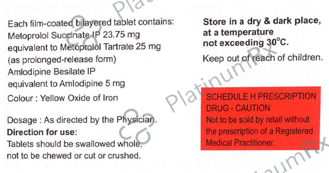 Amlong MT 5/25mg Tablet PR 15s