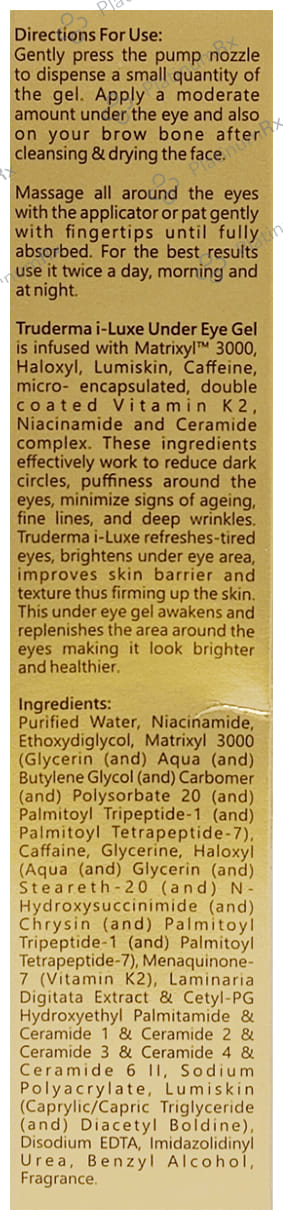 Regaliz Truderma i Luxe Under Eye Gel 15ml