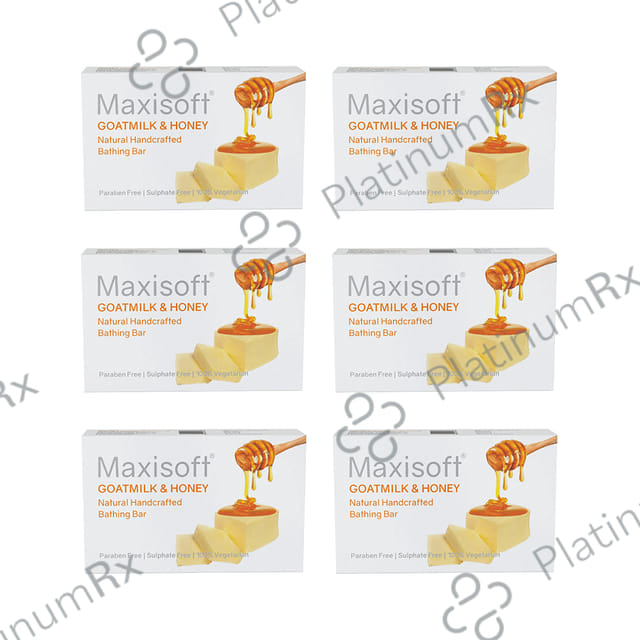 Maxisoft Goat Milk & Honey Bathing Bar (75gm Each) 6 units
