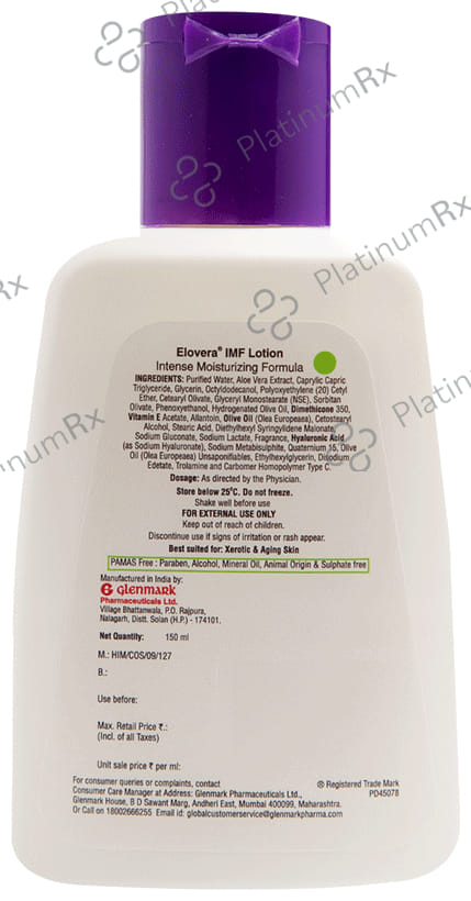 Elovera Imf Intense Moisturising Formula Lotion 150ml