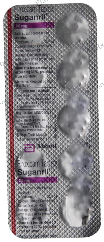 Suganril 20mg Tablet 10s