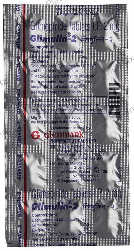 Glimulin 2mg Tablet 15s