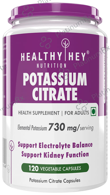 HealthyHey Nutrition Potassium Citrate Vegetable Capsule
