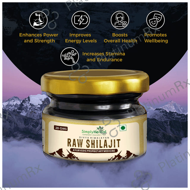 Simply Herbal Divya Shilajit Raw Shilajit Resin