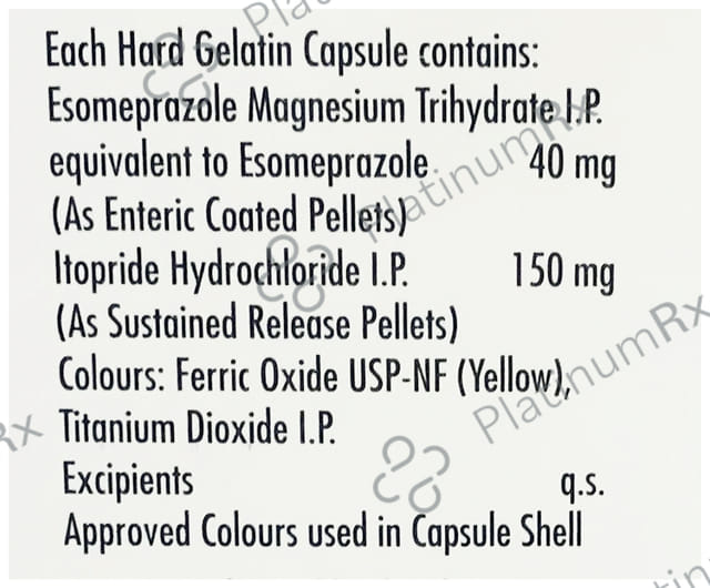 Esokem IT 40/150mg Capsule 15s