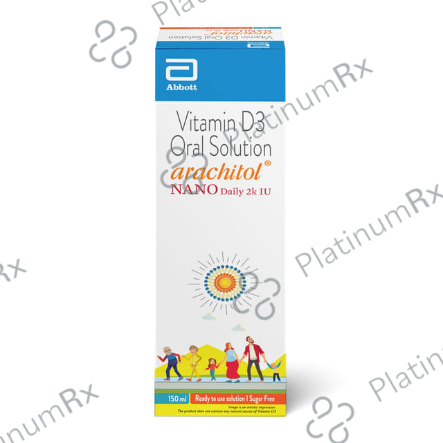 Arachitol Nano Daily 2K IU Sugar Free Oral Solution 150ml