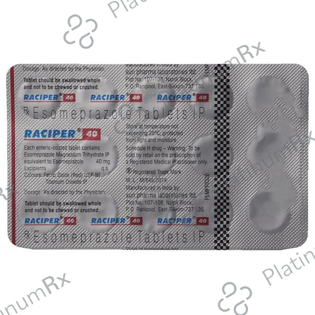 Raciper 40mg Tablet 15s