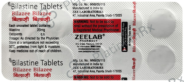 Bilazee 20mg Tablet 10s