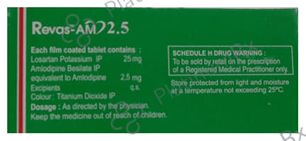 Revas AM 2.5/25mg Tablet 10s