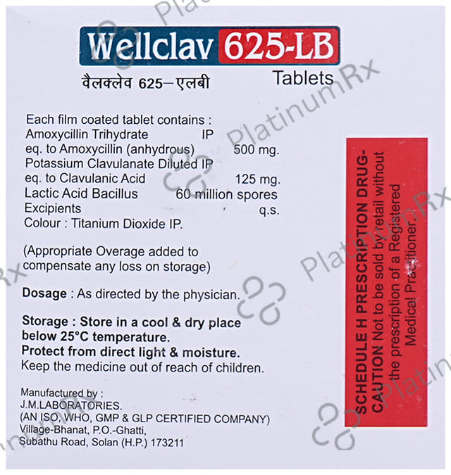 Wellclav 625-LB Tablet