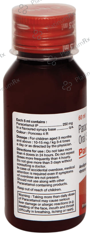 Parafast 250mg Oral Suspension 60ml