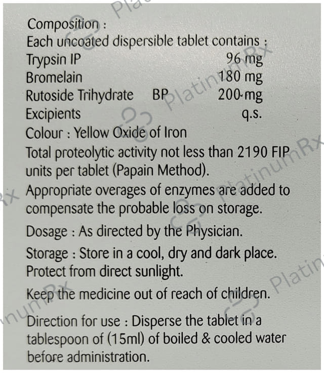 Soluperz 180/96/200mg Tablet DT 10s