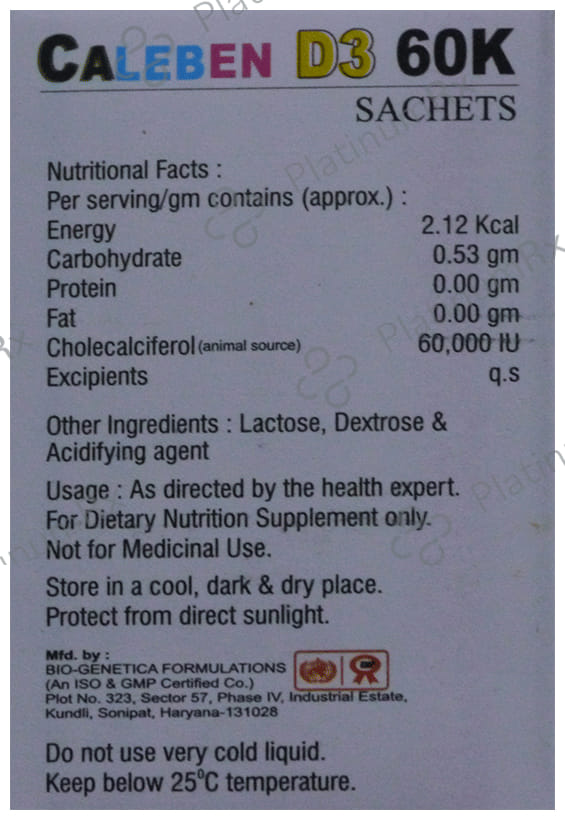 Caleben D3 60000IU Sachet 1gm