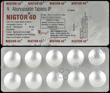 Nigtor 40mg Tablet 10s