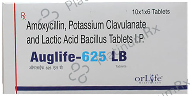 Auglife 625mg/60M Tablet 6s