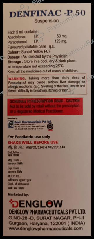 Denfinac-P 50 Oral Suspension