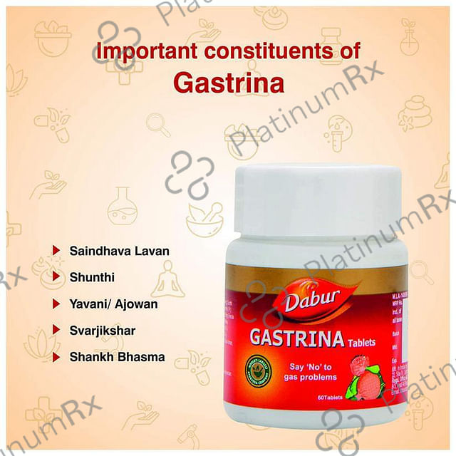 Dabur Gastrina Tablet - Relieves Abdominal Gas & Pain