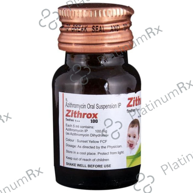 Zithrox 100mg Rediuse Suspension 15ml