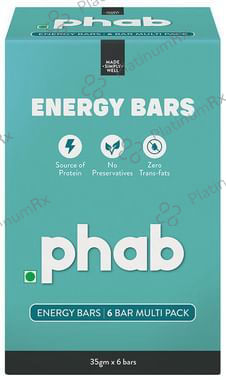 Phab Chocolate Almond Energy Bar (35gm Each)