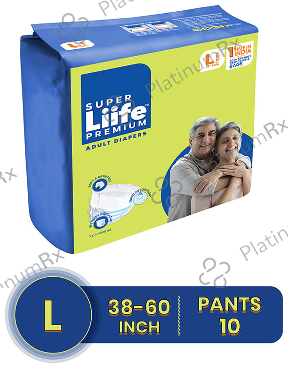 Super Liife Premium Adult Diaper Large 10s