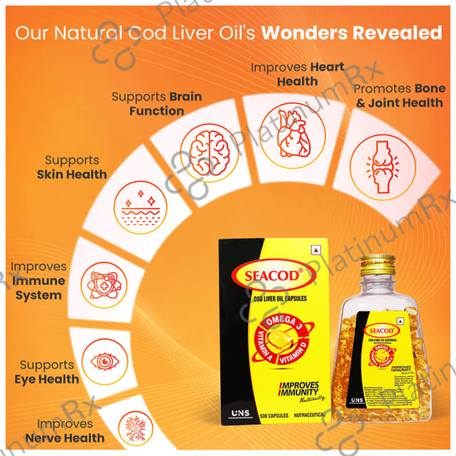 Seacod Cod Liver Oil 300mg Capsule 500s