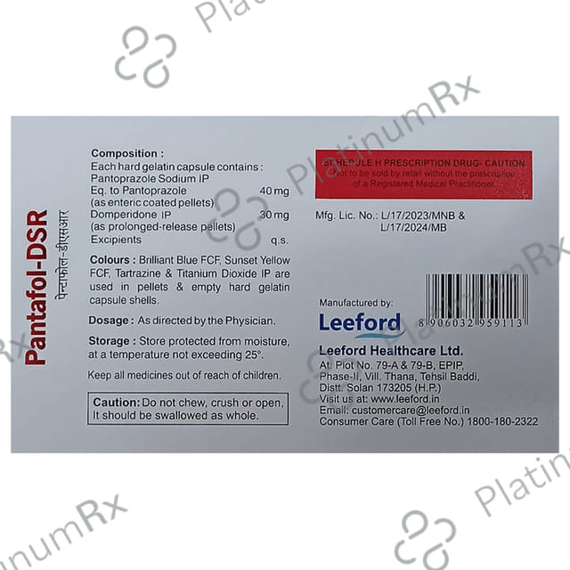 Pantafol DSR 30/40mg Capsule PR 10s