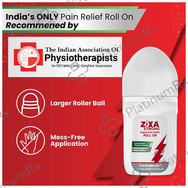 ZIXA Strong Fast Acting Pain Relief Roll On 1s