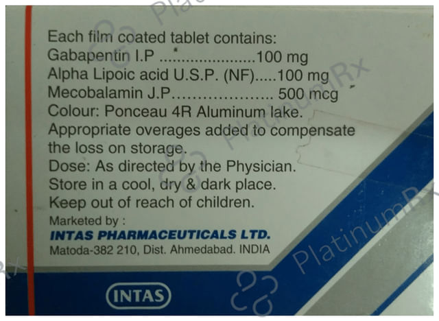 Gabapin Plus Tablet 10s