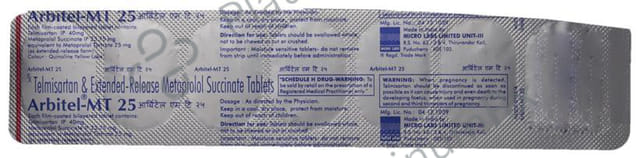 Arbitel MT 25/40mg Tablet ER 7s